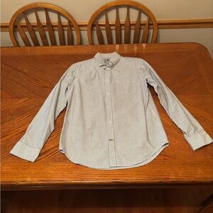 JCPenney Blue and White Striped Men's Shirt